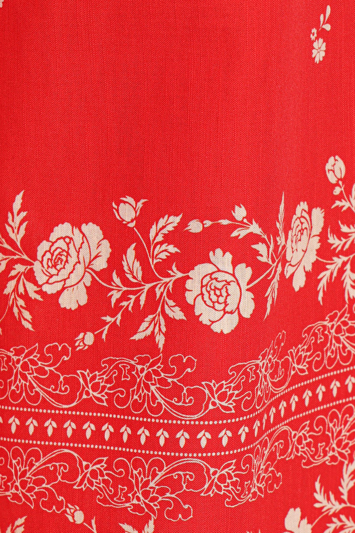 Petal and Pup USA BOTTOMS Ilara Pant - Red Floral