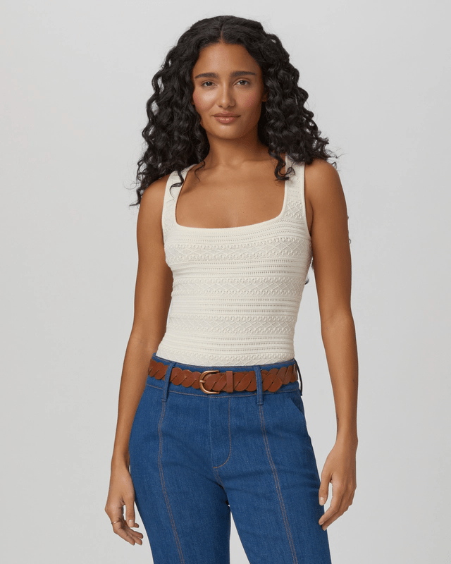 Iman Sweater Tank in Ivory