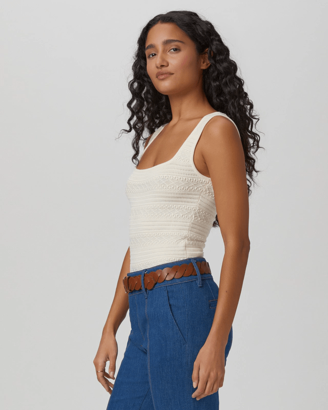 Iman Sweater Tank in Ivory