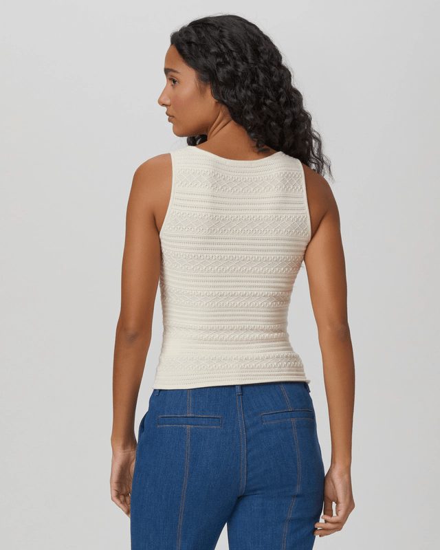 Iman Sweater Tank in Ivory
