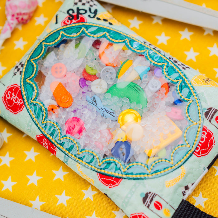 In-the-Hoop I Spy Bag (Downloadable Machine Embroidery Pattern)