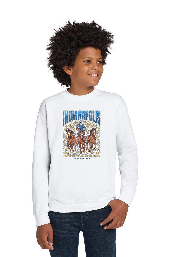 INDIANAPOLIS FOOTBALL KIDS CREWNECK SWEATSHIRT – Kids clothes – Dead Threads Apparel
