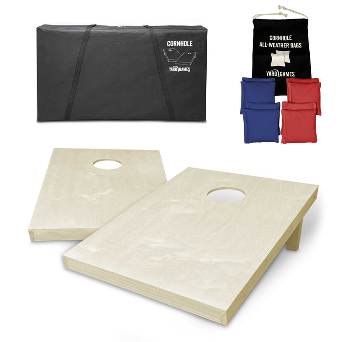 Indonesia Flag Tailgate Cornhole Set - Black Wood