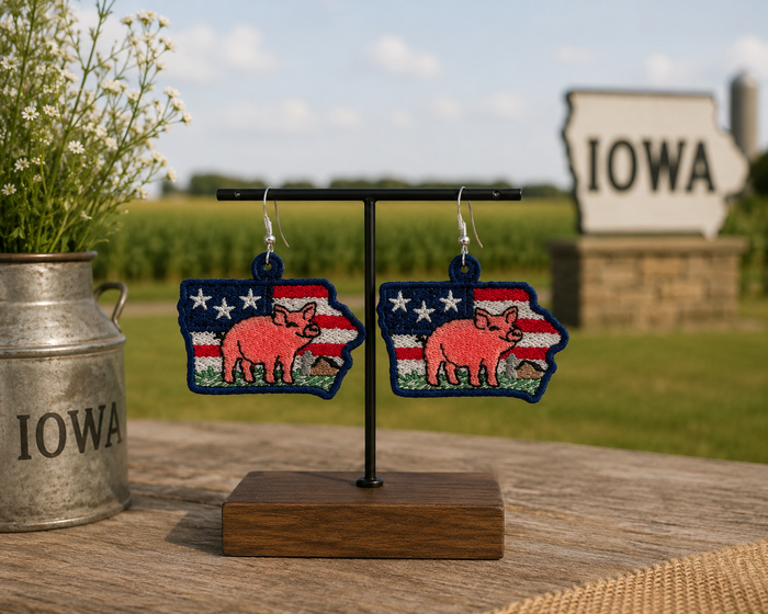 Iowa -  Rock My State Design Set (Downloadable Machine Embroidery Design)