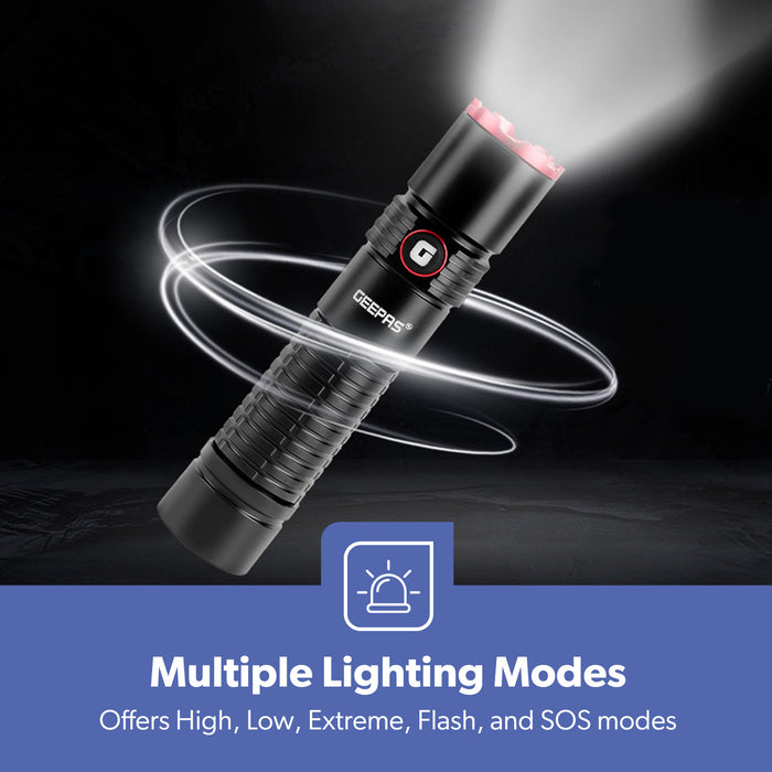 IPX5 Lightweight Aluminium High Power LED Flashlight