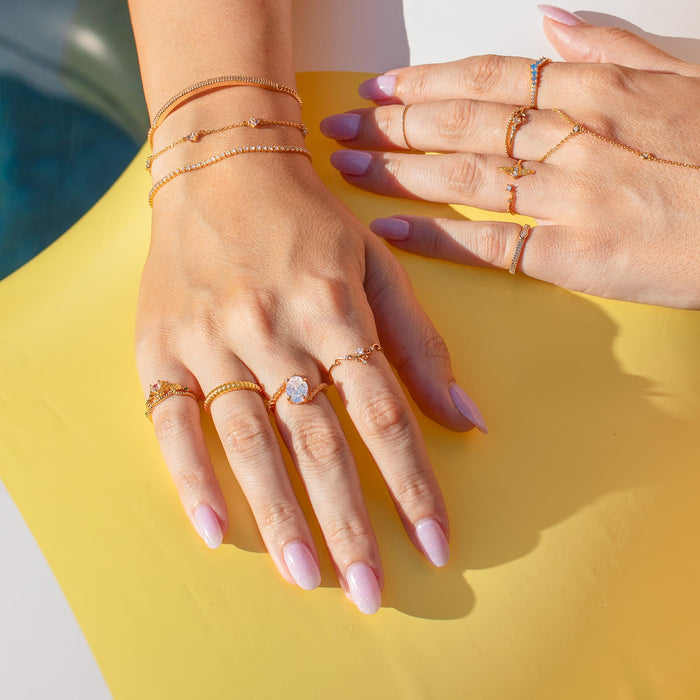 Isla Mujeres Croissant Ring
