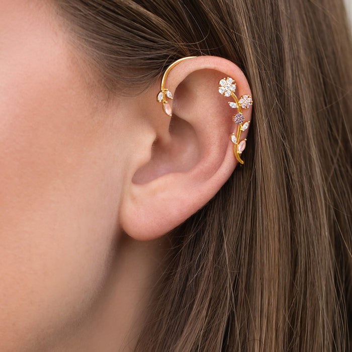Island Bloom Crawler Ear Cuff