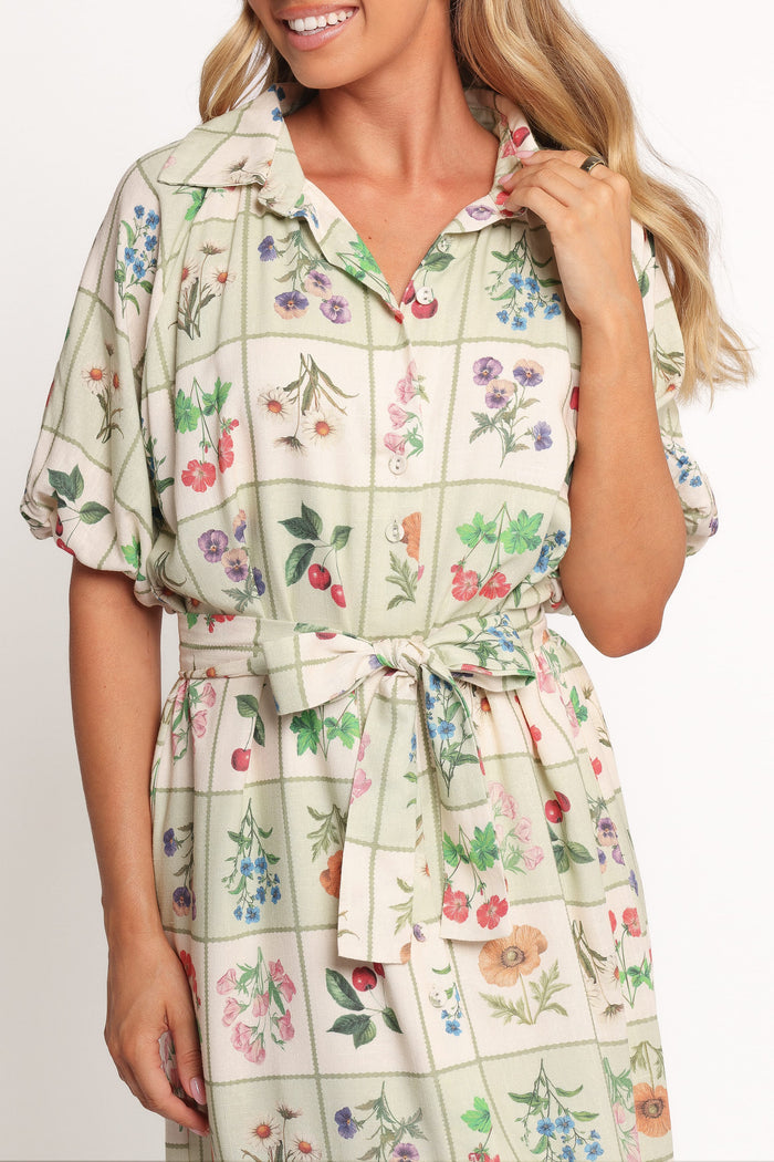 Petal and Pup USA DRESSES James Button Through Maxi Dress - Flower Market (Hold for Amazon)