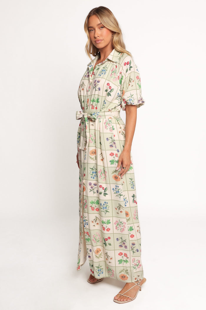 Petal and Pup USA DRESSES James Button Through Maxi Dress - Flower Market (Hold for Amazon)