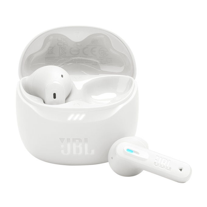 JBL Tune Flex 2 True Wireless Noise-Cancelling Open-Stick Earbuds – White
