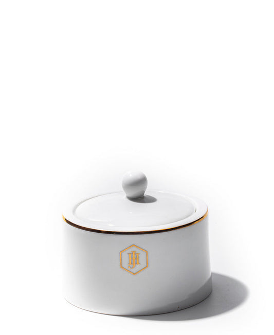 Jenna Clifford 250ml Gold Rimmed Sugar Pot - White