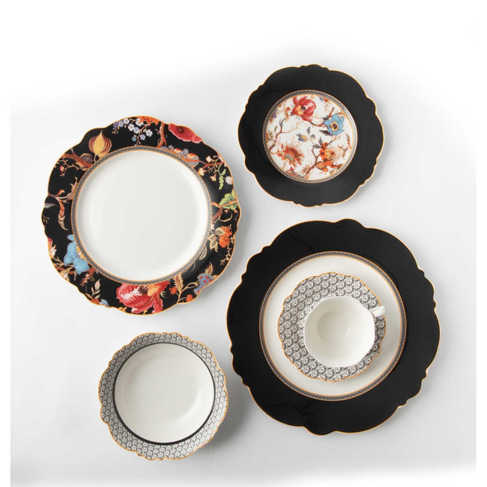 Jenna Clifford Midnight Bloom Cereal Bowl 17.8cm - White