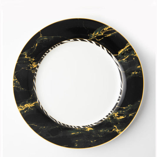 Jenna Clifford Serengeti Dinner Plate 27cm - Black & White