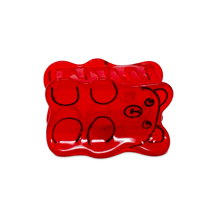 Jenny Lemons Hair Claw Clip - Mini Red Gummy Bear