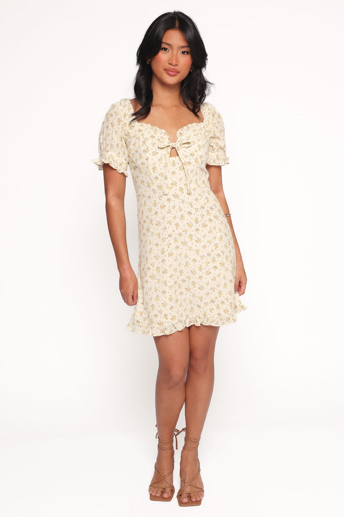 Petal and Pup USA DRESSES Joss Mini Dress - Cream Yellow (Hold for Amazon)