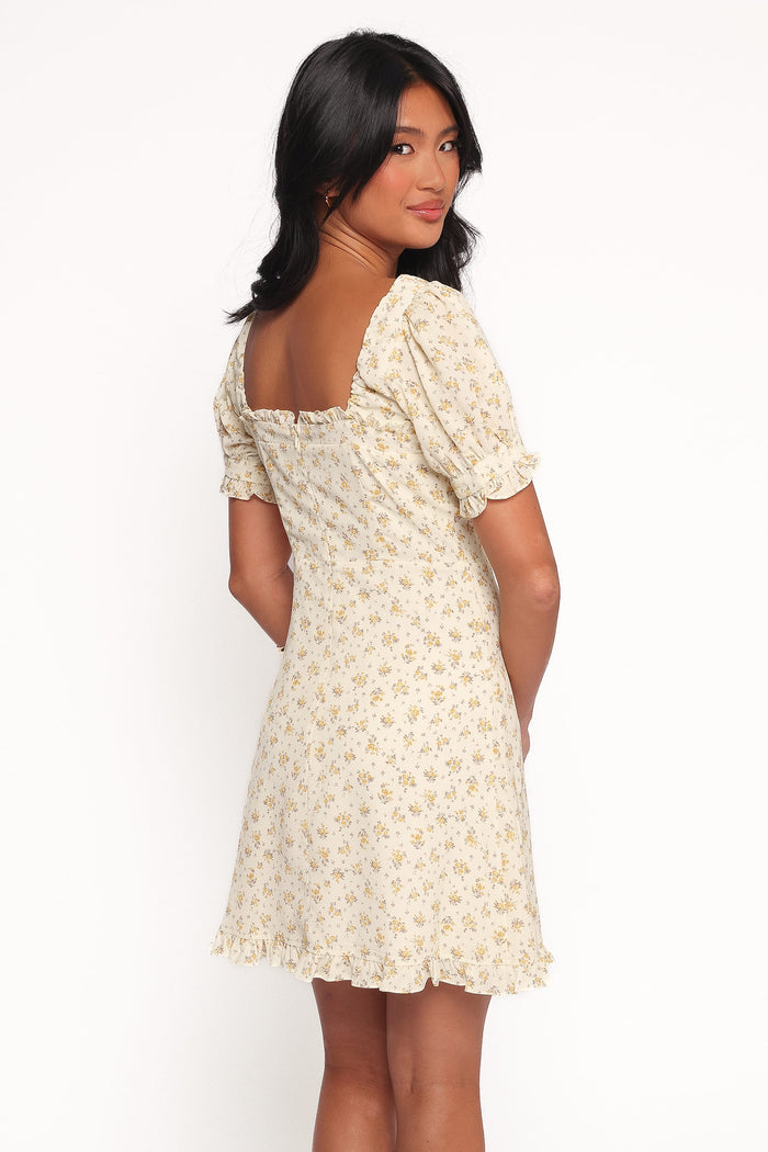 Petal and Pup USA DRESSES Joss Mini Dress - Cream Yellow (Hold for Amazon)