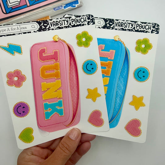 Junk Varsity Pouch Jumbo Journaling Sticker Pocket