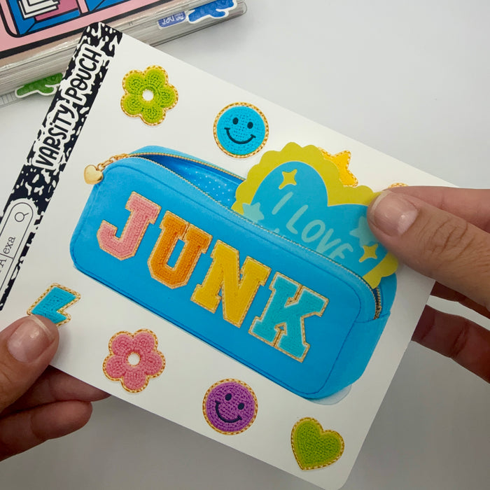 Junk Varsity Pouch Jumbo Journaling Sticker Pocket