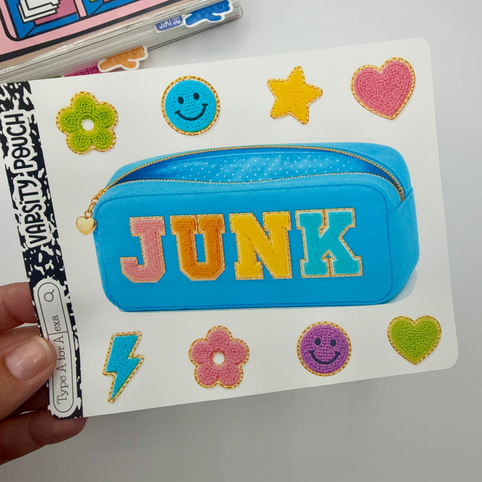 Junk Varsity Pouch Jumbo Journaling Sticker Pocket
