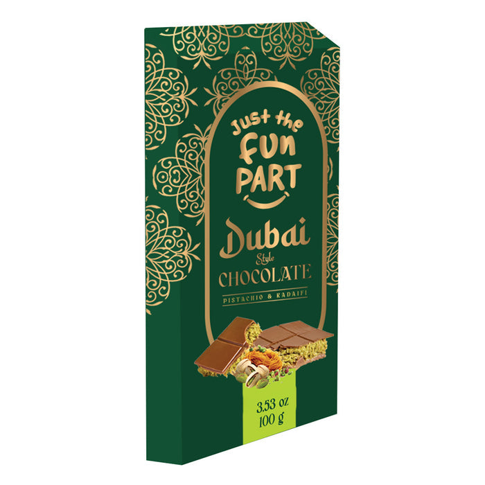 Just the Fun Part Dubai Chocolate Candy Bars - 12 Count