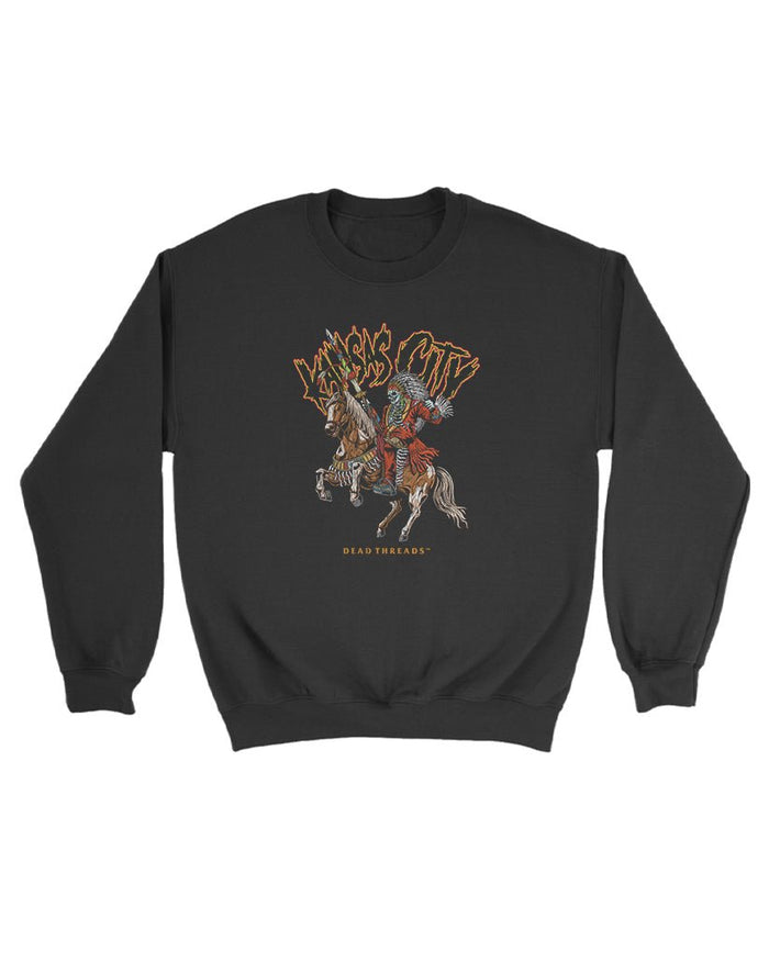 KANSAS CITY FOOTBALL v2 KIDS CREWNECK SWEATSHIRT – Kids clothes – Dead Threads Apparel