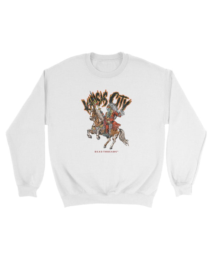 KANSAS CITY FOOTBALL v2 KIDS CREWNECK SWEATSHIRT – Kids clothes – Dead Threads Apparel