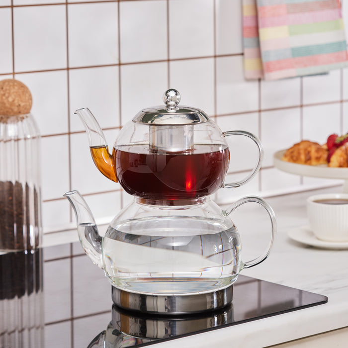 Karaca Théière en verre Pandora