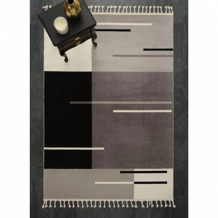 KASMIR HALI 7/24 DORT MEVSIM GRIS 80X300