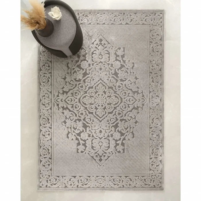 KASMIR HALI 7/24 QUEEN, 120X180 CM, GRİ
