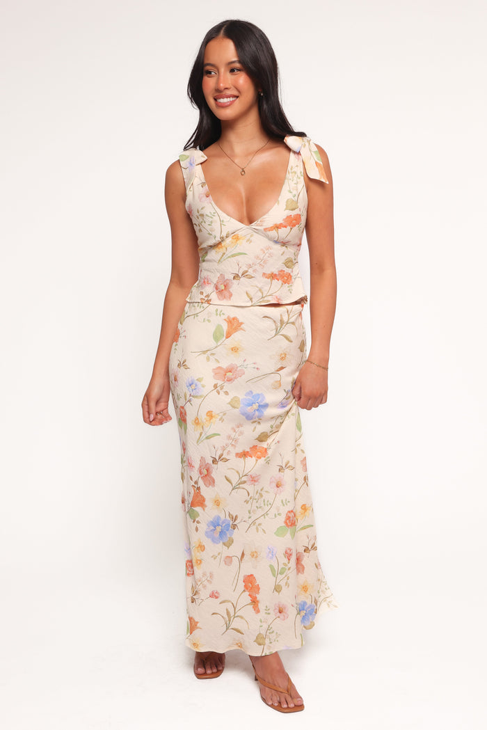 Petal and Pup USA TOPS Kedra Tie Shoulder Top - Floral