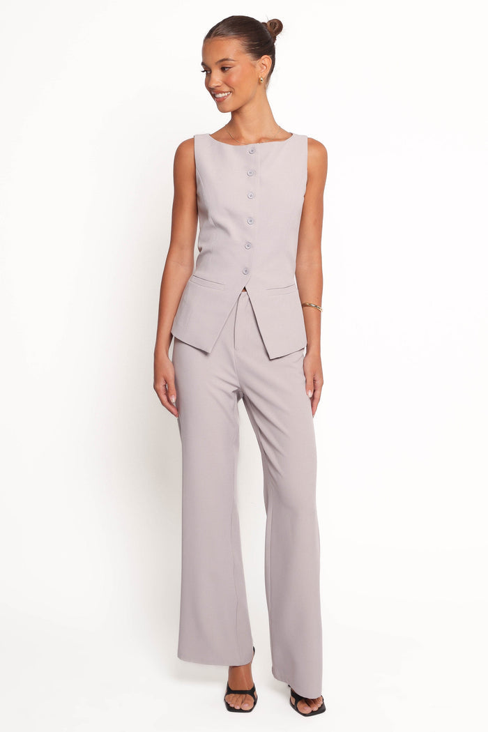 Petal and Pup USA BOTTOMS Kernie Pants - Light Grey (Hold for Rack)