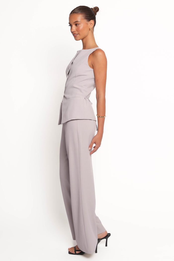 Petal and Pup USA BOTTOMS Kernie Pants - Light Grey (Hold for Rack)