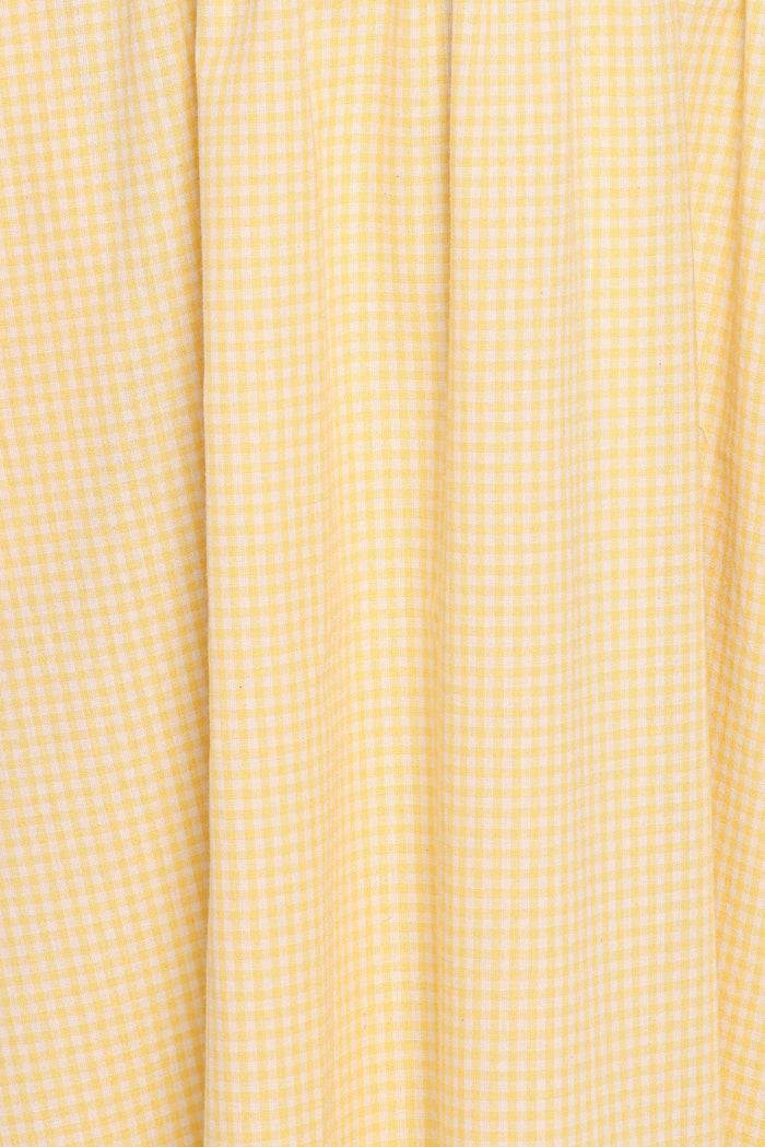 Petal and Pup USA DRESSES Kinslee Midi Dress - Yellow Gingham