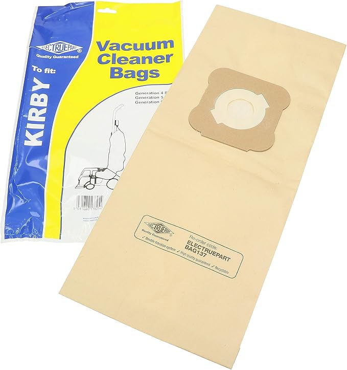 KIRBY Vaccum Bags Generation 4|5|6 | G4 |G5 | G6 Vacuum Cleaner Bags PK5 - BAG137