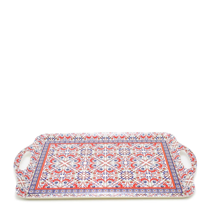 Kitchen Life Patterned Tray - Red