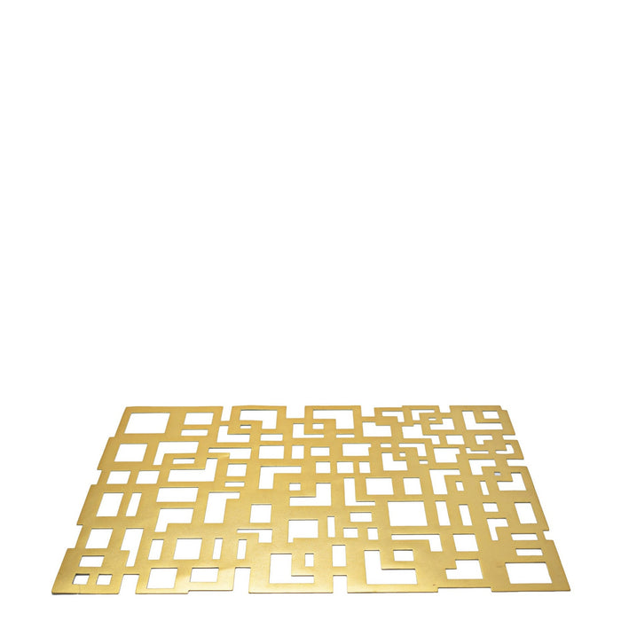 Kitchen Life Rectangular Cutout Placemat - Gold