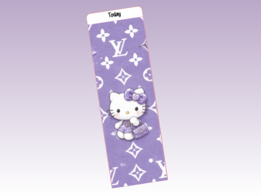 Kitty L Purple Today | Binder Bookmark | A5 Rings