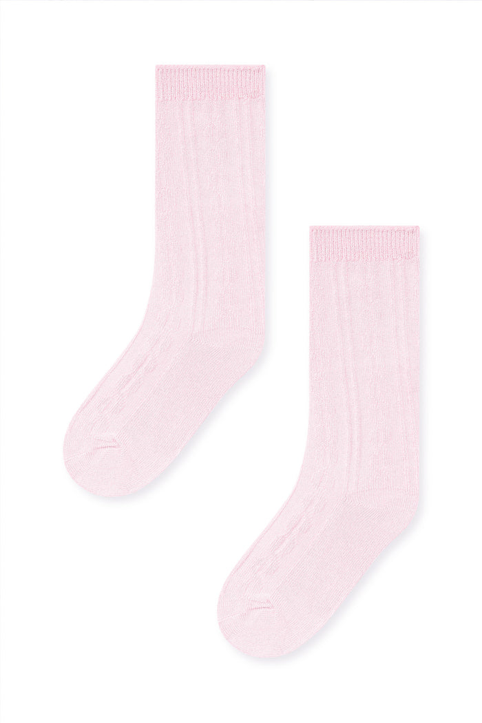 Knee High Socks in Sakura on a white background