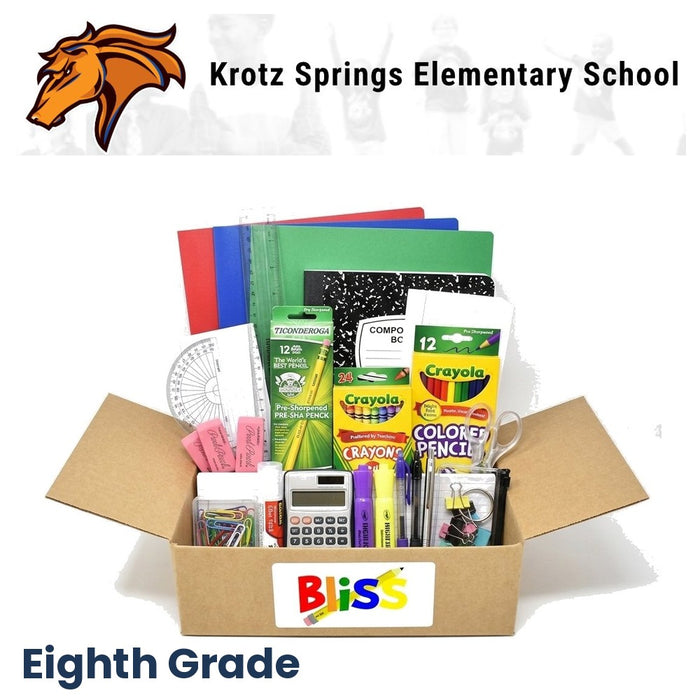 Krotz Springs Elementary School 8th Grade School Supply Kit