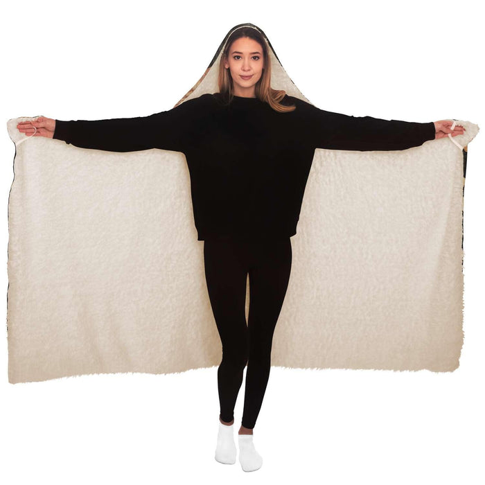 Kuba Cloth Inspired Hooded Blanket (The Congo)