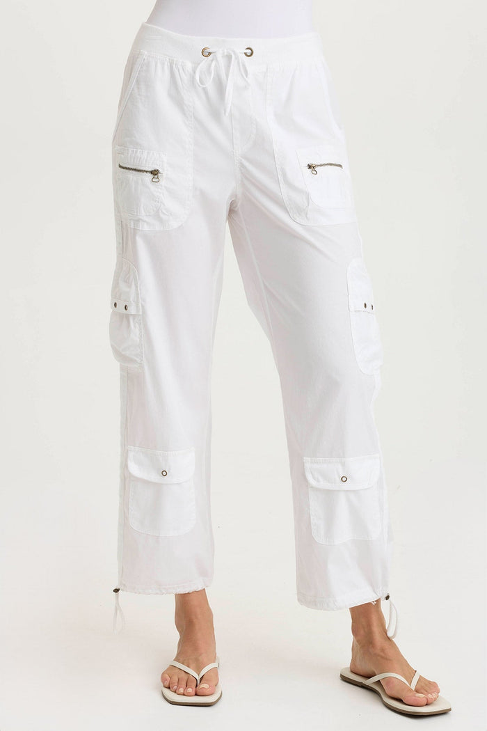 XCVI Langley Poplin Cinched Leg Cargo Pant