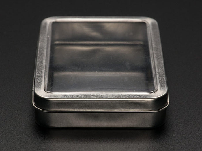 Large Tin With Clear Top Window by The Pi Hut - The Pi Hut