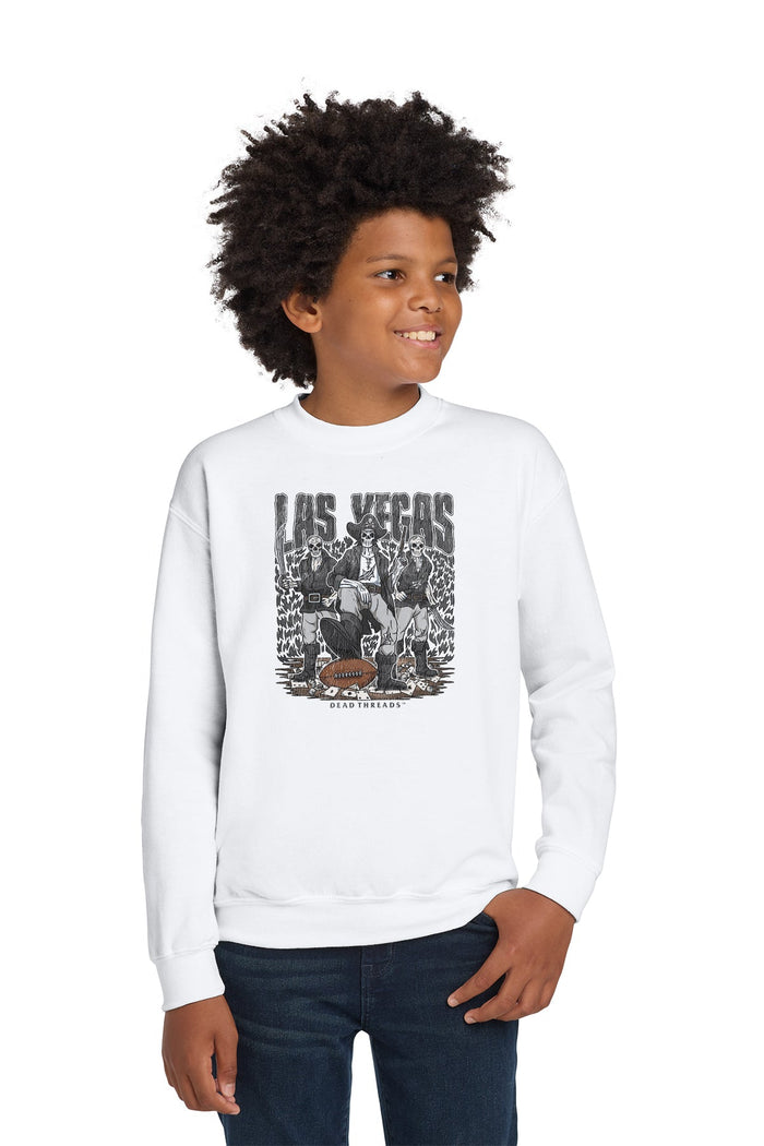 LAS VEGAS FOOTBALL v1 KIDS CREWNECK SWEATSHIRT – Kids clothes – Dead Threads Apparel