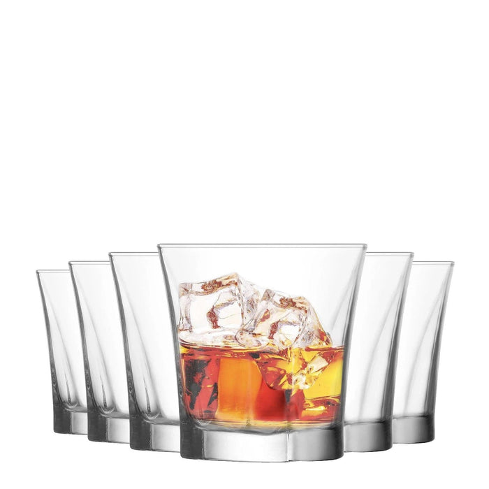 LAV Truva 6 Piece Whiskey Glass - Clear