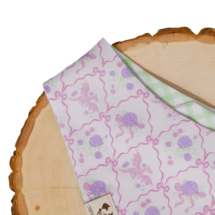 Lavender Dragon Coquette - Bandana (Reversible)