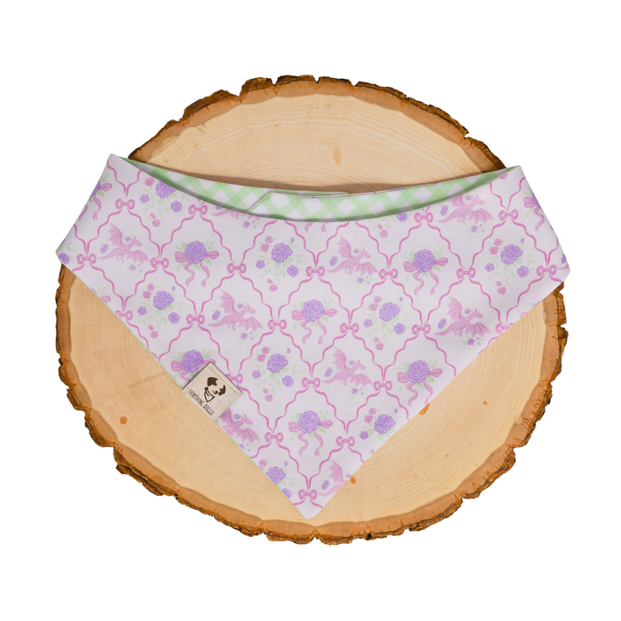 Lavender Dragon Coquette - Bandana (Reversible)