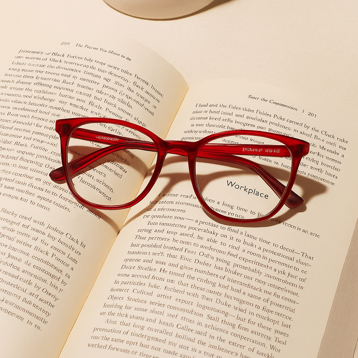 LEAH - RED CHERRY + BLUE LIGHT READERS