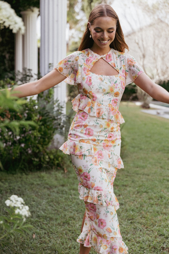 Petal and Pup USA DRESSES Leila Maxi Dress - Peony