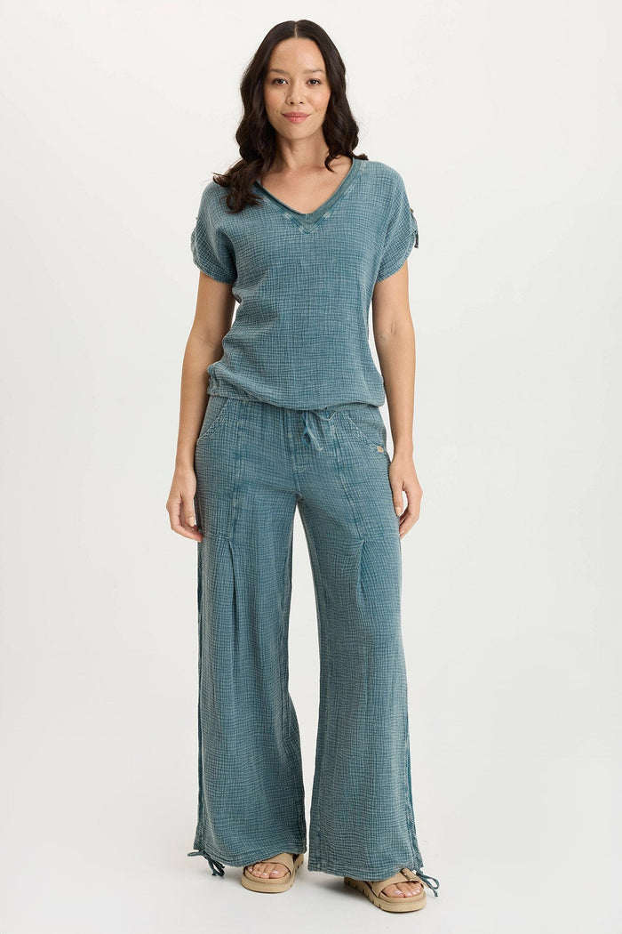 XCVI Lenka Gauze Cinched Wide-Leg Pant