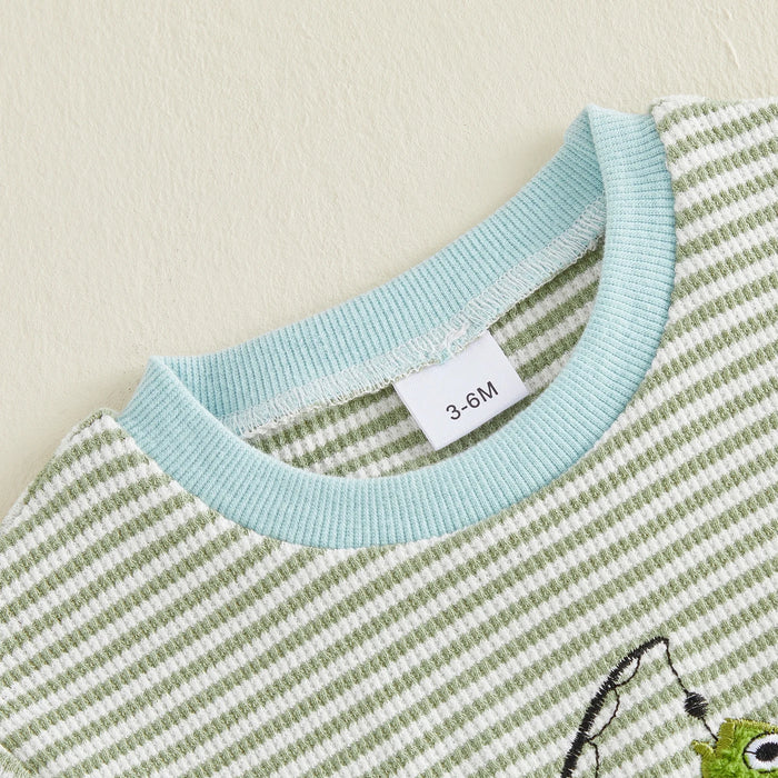 LET'S GO FISHING Striped Outfit
